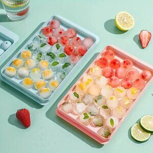 New Multi-grid Random Pink Ice Ball Molds Tray
